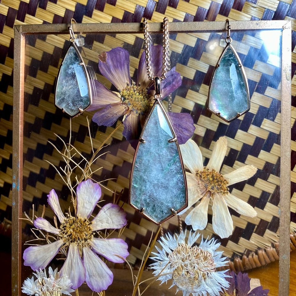 Kendra Scott Carole Necklace and Caroline Earrings
